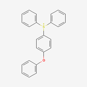 molecular formula C24H19OS+ B1609110 (4-Phenoxyphenyl)-diphenylsulfanium CAS No. 240482-96-6