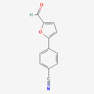 molecular formula C12H7NO2 B1609127 4-(5-Formylfuran-2-yl)benzonitrile CAS No. 52130-32-2