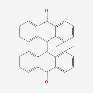 molecular formula C30H20O2 B1609136 (10Z)-4-methyl-10-(1-methyl-10-oxoanthracen-9-ylidene)anthracen-9-one CAS No. 24541-19-3