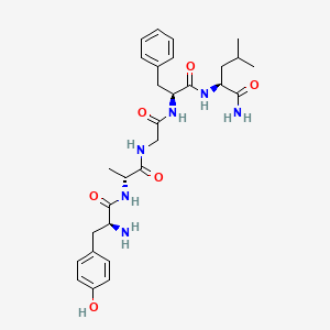 molecular formula C29H40N6O6 B1609139 enkephalinamide-Leu, Ala(2)- CAS No. 65189-64-2