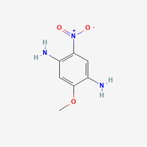 molecular formula C7H9N3O3 B1609140 2-methoxy-5-nitrobenzene-1,4-diamine CAS No. 25917-90-2