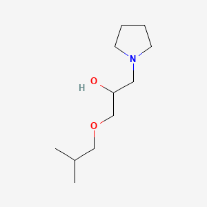 alpha-((2-Methylpropoxy)methyl)pyrrolidine-1-ethanol