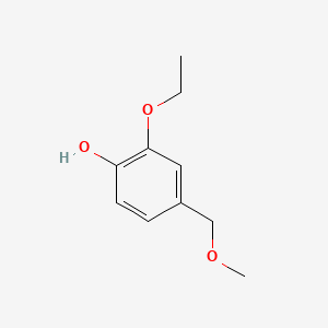 molecular formula C10H14O3 B1609150 2-Ethoxy-4-(methoxymethyl)phenol CAS No. 5595-79-9