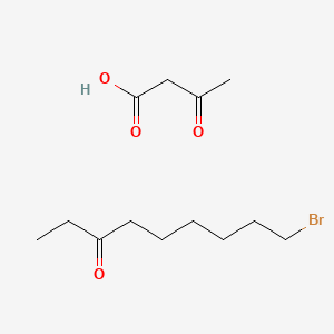 molecular formula C13H23BrO4 B1609154 9-bromononan-3-one;3-oxobutanoic acid CAS No. 68411-18-7