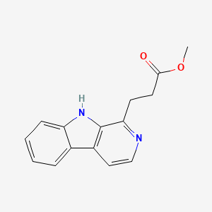 molecular formula C15H14N2O2 B1609175 methyl 3-(9H-pyrido[3,4-b]indol-1-yl)propanoate CAS No. 91147-07-8