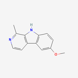 molecular formula C13H12N2O B1609177 6-Methoxyharman CAS No. 3589-72-8