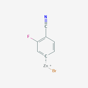 4-Cyano-3-fluorophenylzinc bromide