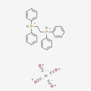 Carbon monoxide;2-diphenylphosphaniumylethyl(diphenyl)phosphanium;tungsten