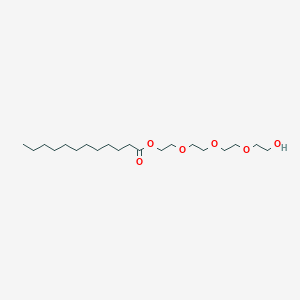 molecular formula C20H40O6 B160919 Dodecanoic acid, 2-[2-[2-(2-hydroxyethoxy)ethoxy]ethoxy]ethyl ester CAS No. 10108-24-4