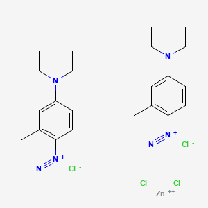 Benzenediazonium, 4-(diethylamino)-2-methyl-, (T-4)-tetrachlorozincate(2-) (2:1)
