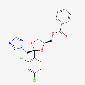 cis-2-(2,4-Dichlorophenyl)-2-(1H-1,2,4-triazol-1-ylmethyl)-1,3-dioxolan-4-ylmethyl benzoate