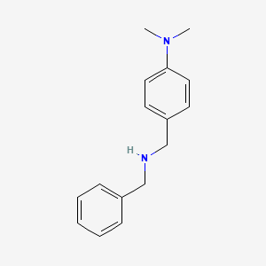 molecular formula C16H21N2+ B1609207 [4-(Benzylamino-methyl)-phenyl]-dimethyl-amine CAS No. 55096-85-0