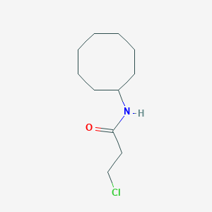 molecular formula C11H20ClNO B1609209 3-chloro-N-cyclooctylpropanamide CAS No. 543711-67-7