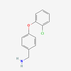 [4-(2-Chlorophenoxy)phenyl]methanamine