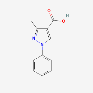 molecular formula C11H10N2O2 B1609212 3-methyl-1-phenyl-1H-pyrazole-4-carboxylic acid CAS No. 77169-11-0