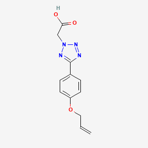 2-[5-(4-prop-2-enoxyphenyl)tetrazol-2-yl]acetic Acid