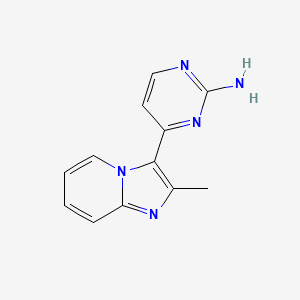 molecular formula C12H11N5 B1609232 4-(2-Methylimidazo[1,2-a]pyridin-3-yl)-2-pyrimidinamine CAS No. 611239-37-3