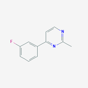 4-(3-Fluorophenyl)-2-methylpyrimidine