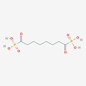 molecular formula C8H16O8P2 B160925 Suberoylbisphosphonic acid CAS No. 139339-85-8