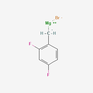 molecular formula C7H5BrF2Mg B1609257 2,4-Difluorobenzylmagnesium bromide CAS No. 546122-71-8