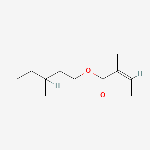 molecular formula C11H20O2 B1609262 2-Butenoic acid, 2-methyl-, 3-methylpentyl ester, (2Z)- CAS No. 53082-58-9