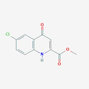 molecular formula C11H8ClNO3 B1609278 Methyl 6-chloro-4-oxo-1,4-dihydroquinoline-2-carboxylate CAS No. 7545-52-0
