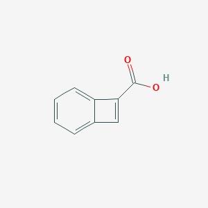 molecular formula C9H6O2 B160928 Bicyclo[4.2.0]octa-1,3,5,7-tetraene-7-carboxylic acid CAS No. 131384-94-6
