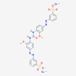 Benzenesulfonic acid, 3,3'-[carbonylbis[imino(3-methoxy-4,1-phenylene)azo]]bis-, disodium salt