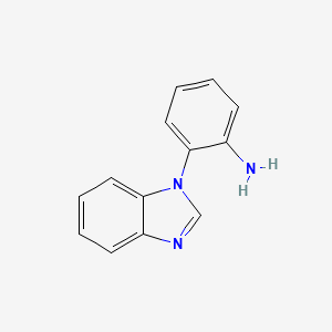 molecular formula C13H11N3 B1609315 2-Benzoimidazol-1-yl-phenylamine CAS No. 26268-23-5