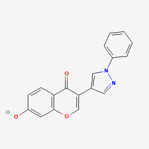 7-Hydroxy-3-(1-phenyl-1H-pyrazol-4-yl)-chromen-4-one