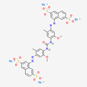 Tetrasodium 4,4'-(carbonylbis(imino(5-methoxy-2-methyl-4,1-phenylene)azo))bis(naphthalene-2,6-disulphonate)
