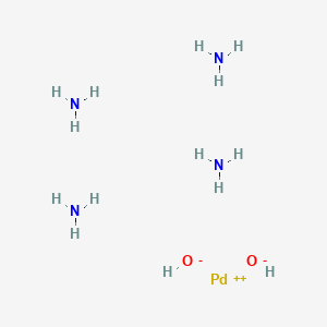 molecular formula H14N4O2Pd B1609336 Tetraamminepalladium(2+) dihydroxide CAS No. 68413-68-3
