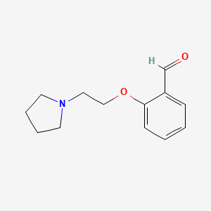 molecular formula C13H17NO2 B1609338 2-(2-Pyrrolidin-1-yl-ethoxy)-benzaldehyde CAS No. 35166-80-4