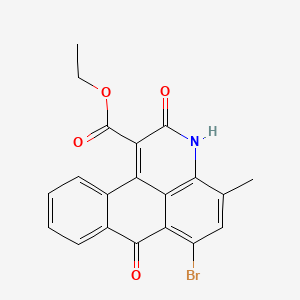 3'-Carbethoxy-2-methyl-4-bromoanthrapyridone
