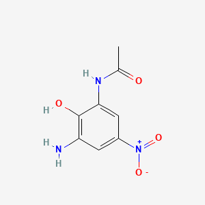 molecular formula C8H9N3O4 B1609354 N-(3-Amino-2-hydroxy-5-nitrophenyl)acetamide CAS No. 6358-63-0