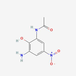 molecular formula C8H9N3O4 B1609354 Acetamide, N-(3-amino-2-hydroxy-5-nitrophenyl)- CAS No. 6358-63-0