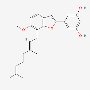 molecular formula C25H28O4 B1609363 Mulberrofuran B CAS No. 79295-49-1