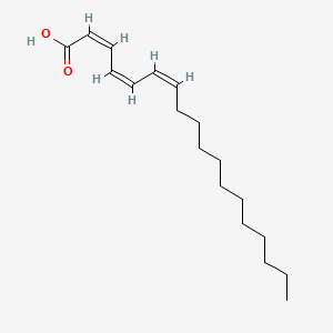 molecular formula C18H30O2 B1609365 (2Z,4Z,6Z)-octadeca-2,4,6-trienoic acid CAS No. 27213-43-0