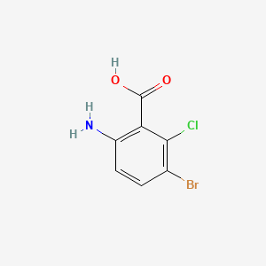 molecular formula C7H5BrClNO2 B1609366 6-Amino-3-bromo-2-chlorobenzoic acid CAS No. 3030-19-1