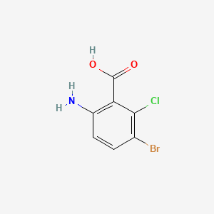molecular formula C7H5BrClNO2 B1609366 Benzoic acid, 6-amino-3-bromo-2-chloro- CAS No. 3030-19-1