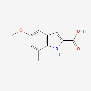 molecular formula C11H11NO3 B1609377 5-methoxy-7-methyl-1H-indole-2-carboxylic Acid CAS No. 383132-41-0