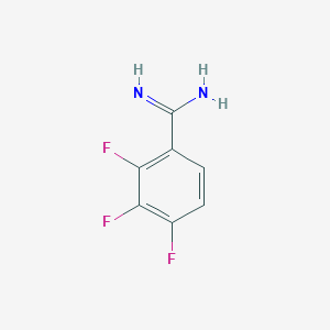 molecular formula C7H5F3N2 B1609379 2,3,4-Trifluoro-benzamidine CAS No. 885954-65-4