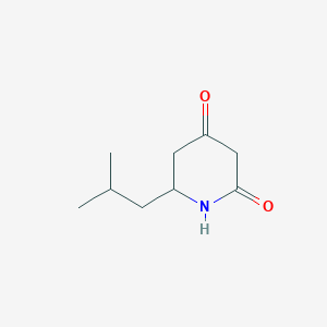 6-(2-Methylpropyl)piperidine-2,4-dione