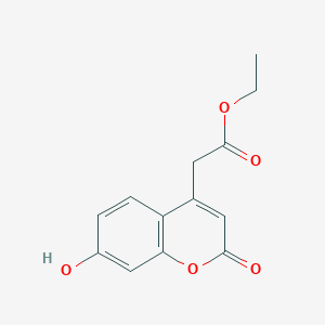 2H-1-Benzopyran-4-acetic acid, 7-hydroxy-2-oxo-, ethyl ester