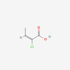 molecular formula C4H5ClO2 B1609390 2-Chlorocrotonic acid CAS No. 600-13-5
