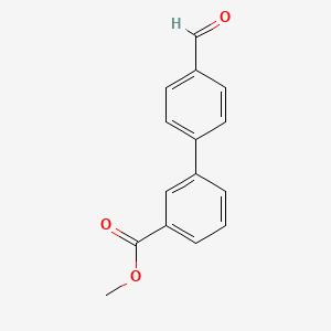molecular formula C15H12O3 B1609417 Methyl 3-(4-formylphenyl)benzoate CAS No. 281234-49-9