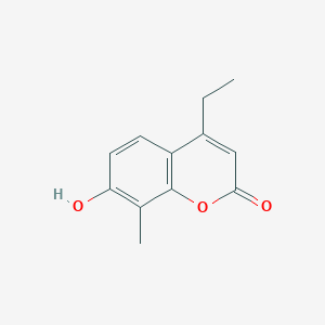 molecular formula C12H12O3 B1609420 4-ethyl-7-hydroxy-8-methyl-2H-chromen-2-one CAS No. 426250-36-4
