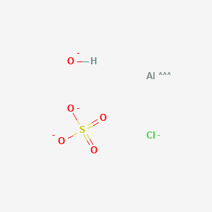 molecular formula AlClHO5S-4 B1609428 POLYALUMINUM CHLORIDE HYDROXIDE SULFATE CAS No. 39290-78-3