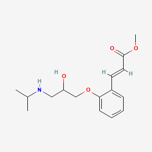 molecular formula C16H23NO4 B1609440 Cinamolol CAS No. 39099-98-4