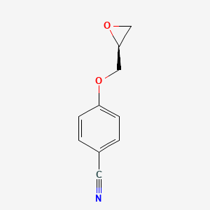 molecular formula C10H9NO2 B1609447 (S)-4-(Oxiran-2-ylmethoxy)benzonitrile CAS No. 70987-80-3